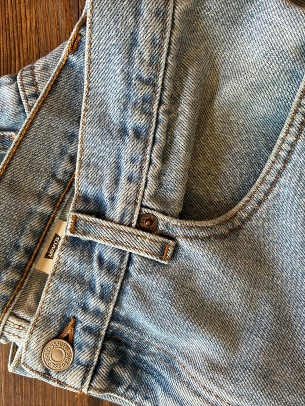 Vintage Levi’s 505 Jeans 34x36 Light Wash Faded Distressed Straight Leg Y2K - Picture 13 of 14